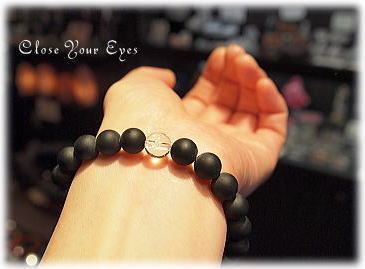 ハイパーエナジーブレス　テクタイト　１０ｍｍ（つや消し）　画像２