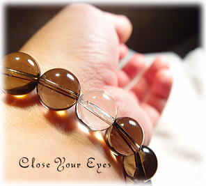 ハイパーエナジーブレスレット　ネパール・ガウリシャンカール産　ヒマラヤスモーキークォーツ　１2ｍｍ