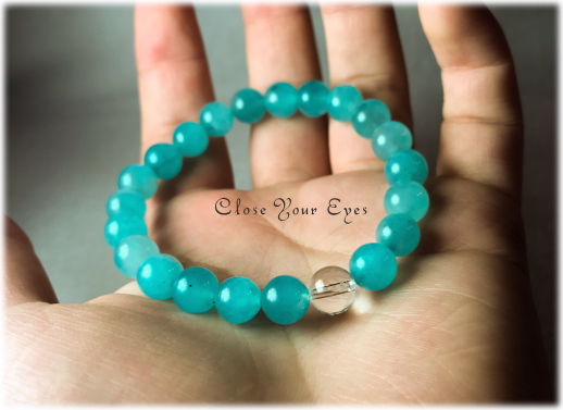 オンリーワンブレス　ハイパーエナジーブレス　アマゾナイトシリカ　８ｍｍ　