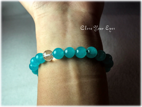 オンリーワンブレス　ハイパーエナジーブレス　アマゾナイトシリカ　８ｍｍ　