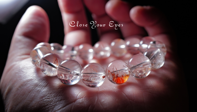 １２ｍｍエナジーブレス　 オーロラハートクォーツ　０１　オンリーワンブレス