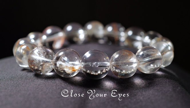 １２ｍｍエナジーブレス　 オーロラハートクォーツ　０２　オンリーワンブレス