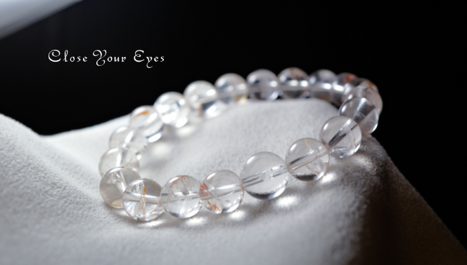 9.5ｍｍエナジーブレス　 オーロラハートクォーツ　０１　オンリーワンブレス