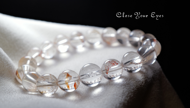 9.5ｍｍエナジーブレス　 オーロラハートクォーツ　０２　オンリーワンブレス