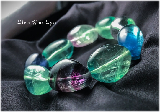 オンリーワンブレス　ビッグタンブルブレス　フローライト