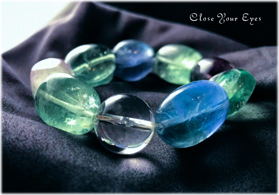 オンリーワンブレス　ビッグタンブルブレス　フローライト