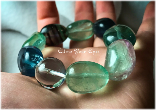 オンリーワンブレス　ビッグタンブルブレス　フローライト