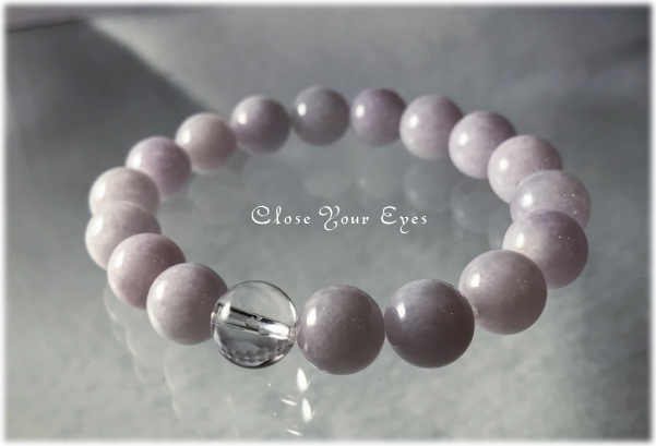 オンリーワンブレス　１０ｍｍハイパーエナジーブレス　 ラベンダー翡翠