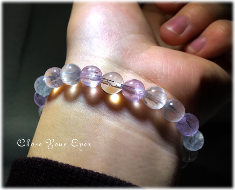 オンリーワンブレス　８ｍｍハイパーエナジーブレスレット　クンツァイト