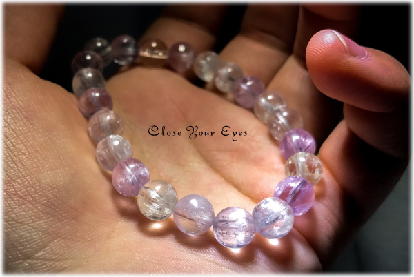 オンリーワンブレス　８ｍｍハイパーエナジーブレスレット　クンツァイト