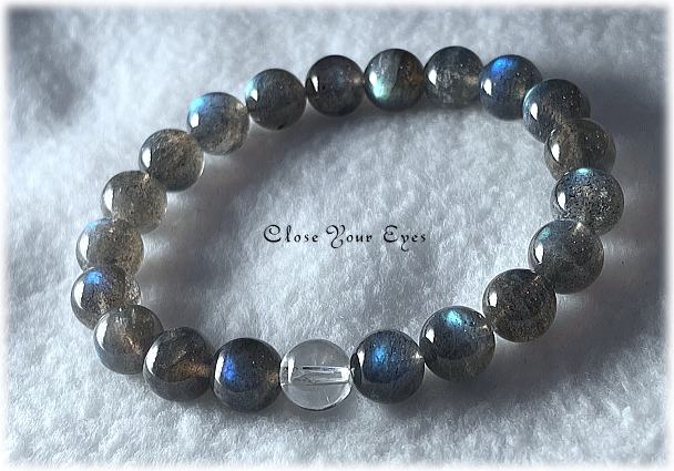 ８ｍｍエナジーブレス　ラブラドライト　HQ　０１　オンリーワンブレス