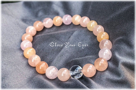 オンリーワンブレス　ハイパーエナジーブレスレット　モルガナイト　８ｍｍ