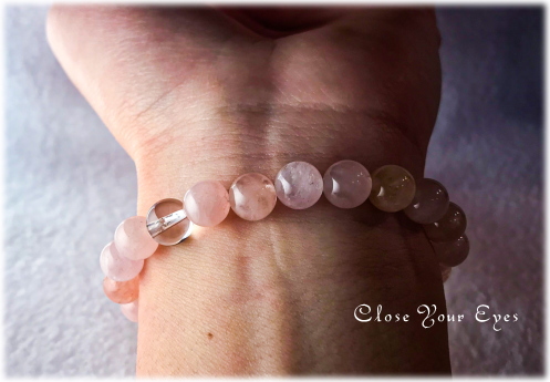 オンリーワンブレス　ハイパーエナジーブレスレット　モルガナイト　８ｍｍ