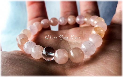 オンリーワンブレス　ハイパーエナジーブレスレット　モルガナイト　８ｍｍ