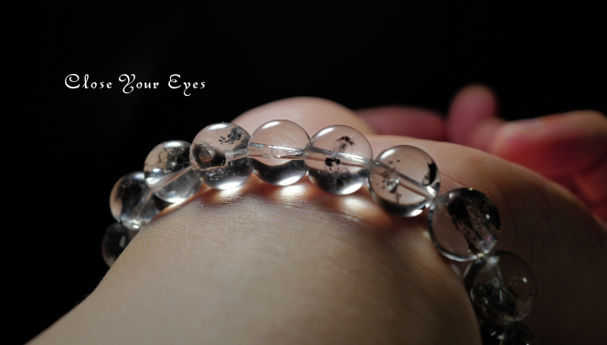 10.5ｍｍエナジーブレス　 チベタンブラック・クリア　オンリーワンブレス