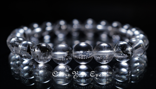 8mmエナジーブレス チベタンブラック・クリア オンリーワンブレス