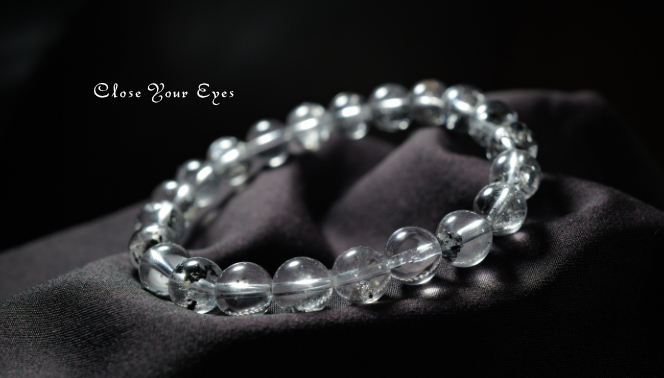 8mmエナジーブレス チベタンブラック・クリア オンリーワンブレス