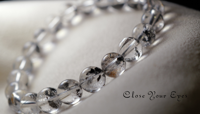 8mmエナジーブレス チベタンブラック・クリア オンリーワンブレス