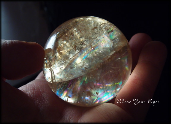 次元を変える GOLDENオプティカルカルサイト丸玉　０１