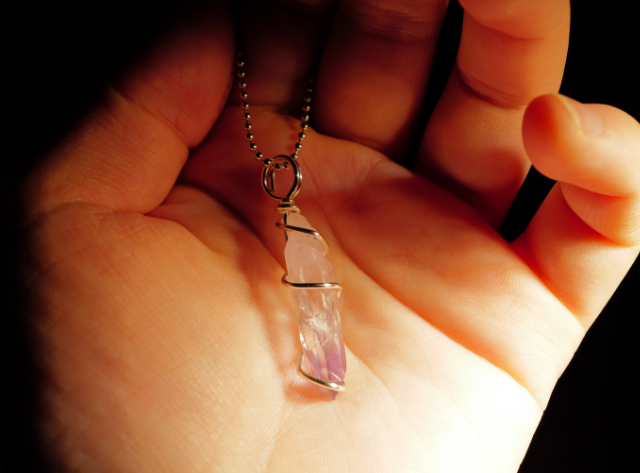 メキシコ・ベラクルス産　アメシスト　ペンデュラム　０８