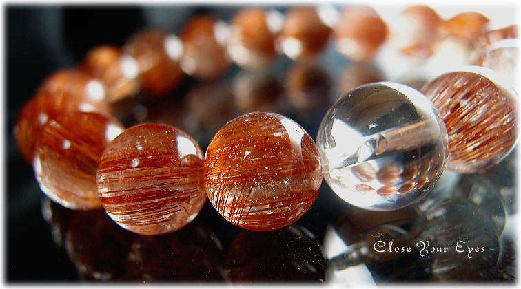 レアな石達　キャッツアイオレンジルチルクォーツ　11ミリ　画像２