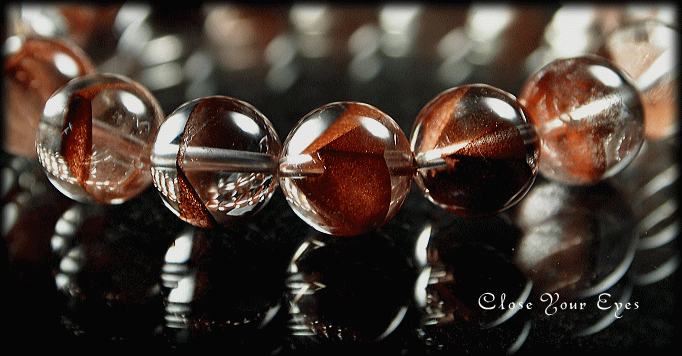 ハイパーエナジーブレス　レッドファントムクォーツ　１１ミリ　画像２