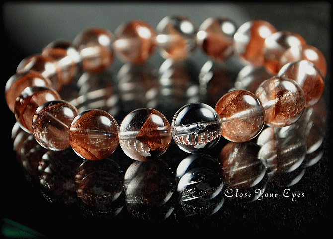 ハイパーエナジーブレス　レッドファントムクォーツ　１１ミリ　画像３