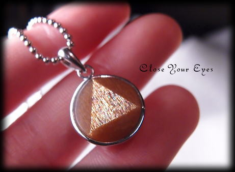 シルバーペンダント　サンストーン　画像３