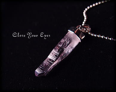 メキシコ・ベラクルス産　アメシスト原石ペンダント　０１　画像１